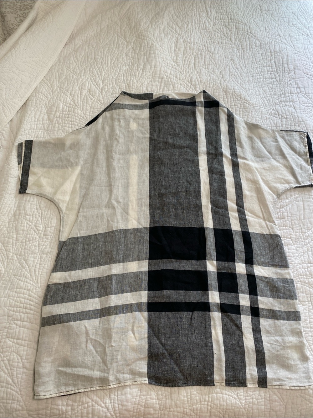 Beau Jours Linen Dress short sleeve pockets Medium - Picture 10 of 11